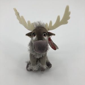 Ty Sparkle Disney Frozen Sven Clip Plush Reindeer 4" Stuffed Animal 2015 TAG